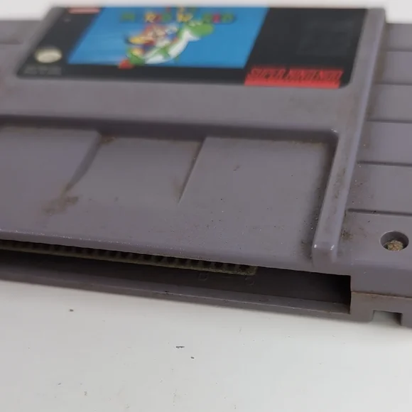 Nintendo Super Mario World SNES Cartridge - Gray and Blue - Picture 4 of 6